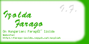 izolda farago business card